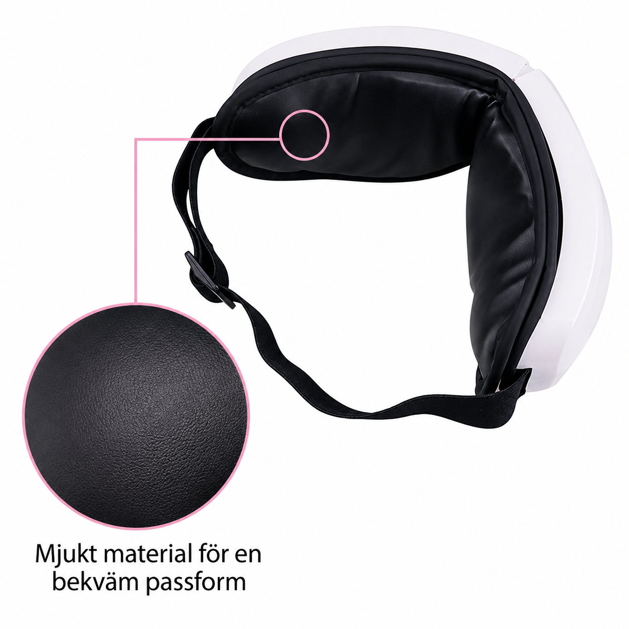 Ögonmassage med Lufttryck & Bluetooth | För migrän