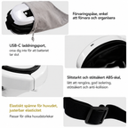 Ögonmassage med Lufttryck & Bluetooth | För migrän