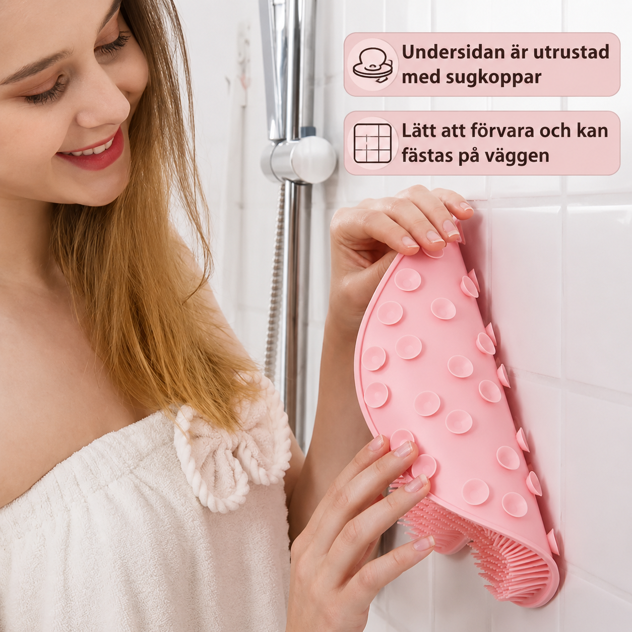 Massage- & Skrubbmatta för Dusch