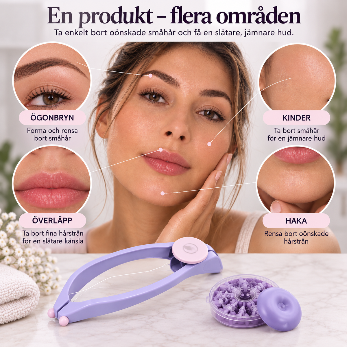 SilkyFace™ Trådepilator för ansiktet