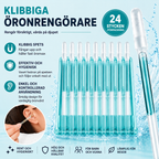 Öronrengörare med klibbig spets | 24-pack