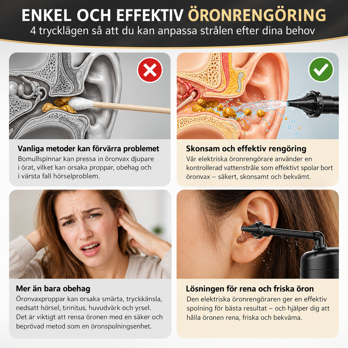 EarClean™ Elektrisk Öronrengörare