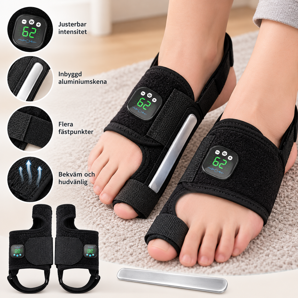HalluxCare™ Elektriskt Hallux Valgus-stöd